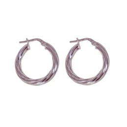 Pendientes Aros Plata Ley 925m mujer 15 mm. reliados ancho 3.2 mm.