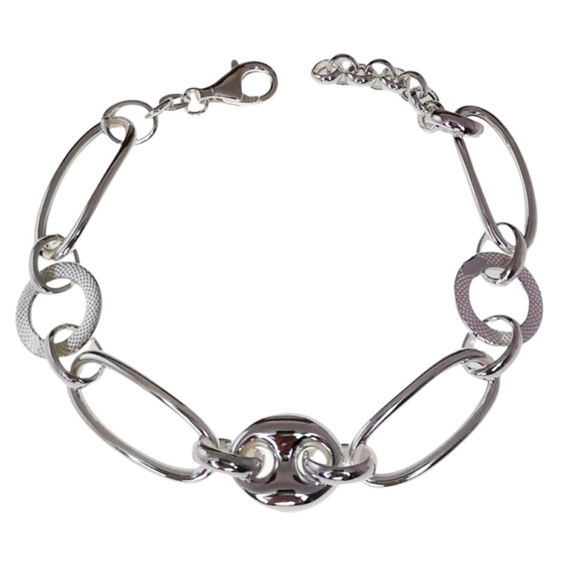 PULSERA DE PLATA 18 CM