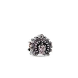Abalorio Charm Corona Virgen del Rocío Plata Ley 925m icono 11 mm.