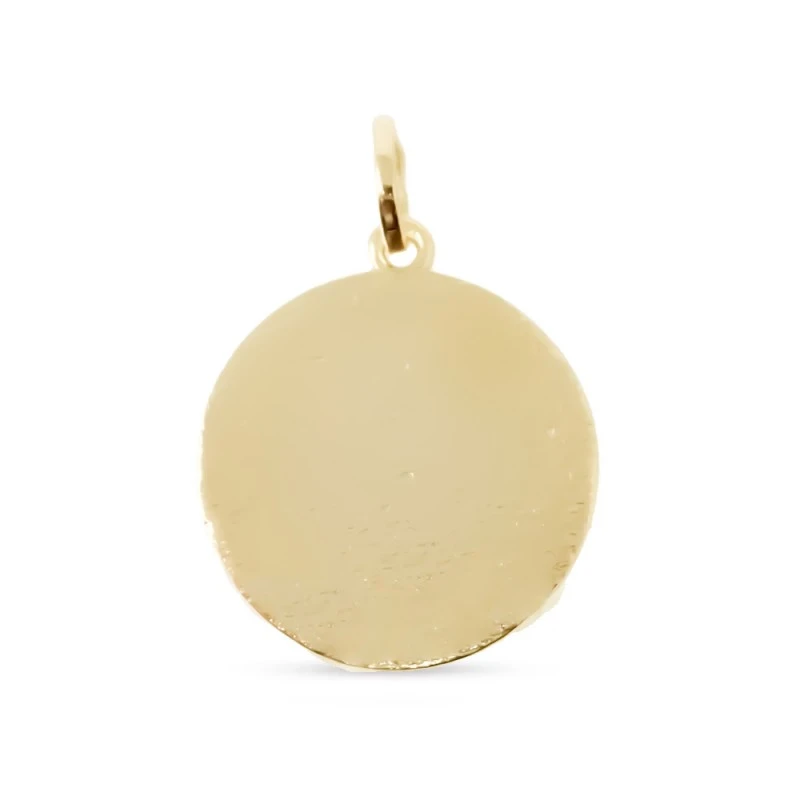 San José Medalla Plata Ley 925m chapada oro colgante 22 mm.. Grabació