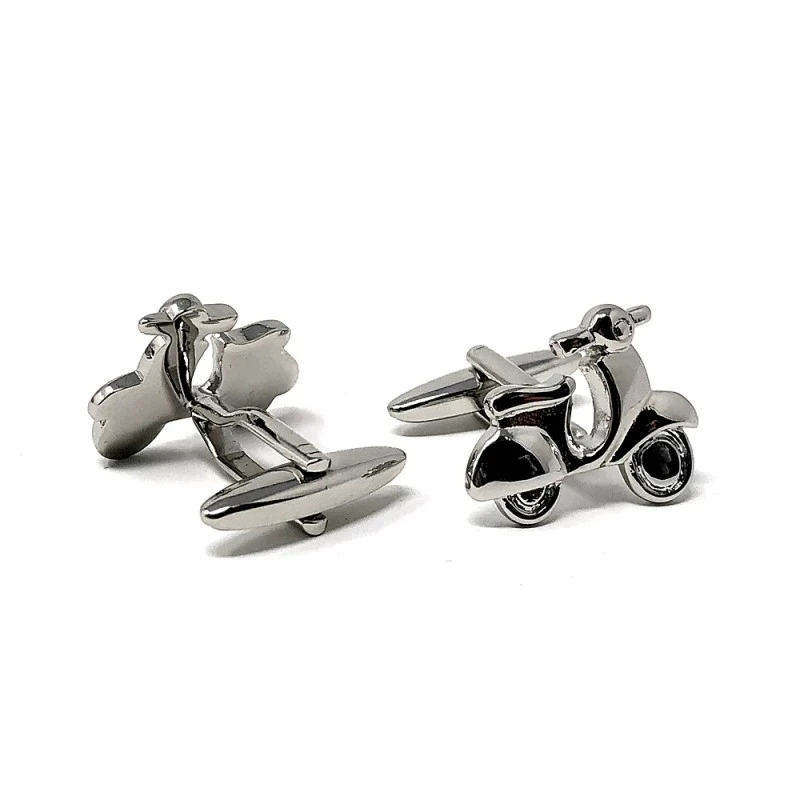 Gemelos metálicos 21mm. moto Vespa hombre