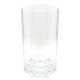 Pack seis vasos agua cristal 11 cm. Lisos bandas verticales detalle