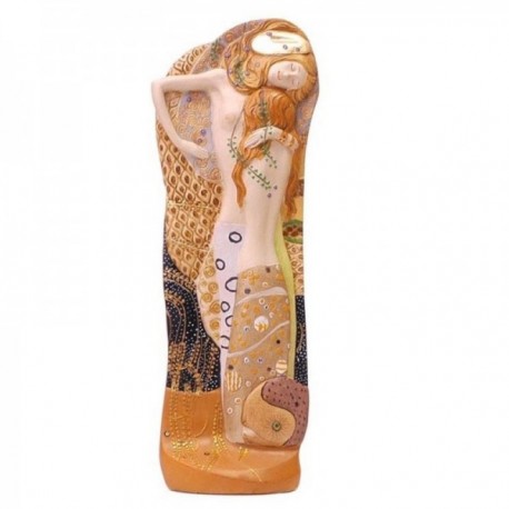 Serpientes de Agua cuadro Gustav Klimt figura 37 cm. sirenas marinas imagen resina