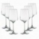 Set 6 copas vino 22.5 cm. lisa transparente 52 cl.