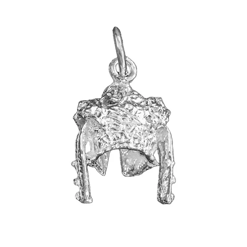 Chaquetilla Torero Colgante Plata Ley 925m unisex 24 mm. hueca 3D det