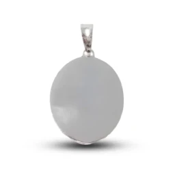 Inmaculado Corazón de María Medalla Plata Ley 925m maciza 27 mm. deta