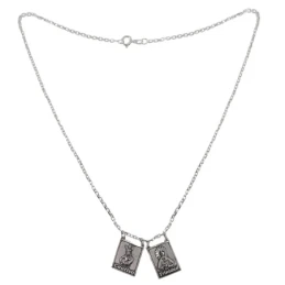 Cautivo Trinidad Collar Relicario Escapulario Plata Ley 925m forzada
