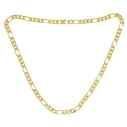 Cadena Chapada Oro 3x1 alternada 55 cm. latón. Chapado Oro Alta Calid