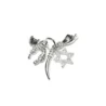 Colgante plata ley 925m liso 20mm. para el mal de ojo mujer