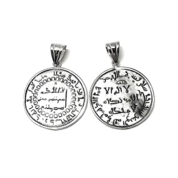 Colgante plata ley 925m 34mm. liso moneda árabe [AA7605]