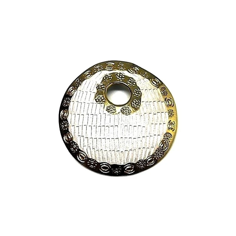 Colgante plata ley 925m 45mm. rodio redondo [AA7610]