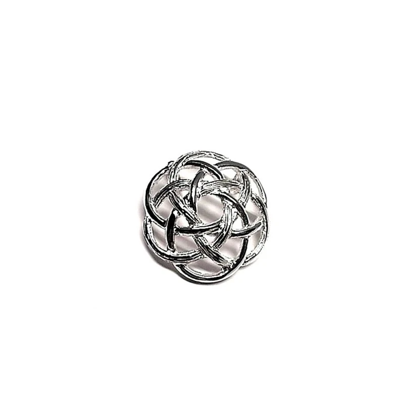 Colgante plata ley 925m 25mm. liso anudado [AA7634]