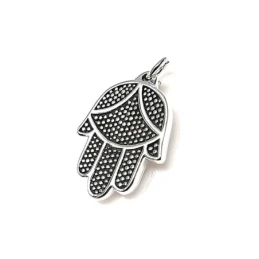 Colgante plata ley 925m 30mm. mano Fátima electroforming [AA7645]