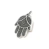Colgante plata ley 925m 30mm. mano Fátima electroforming