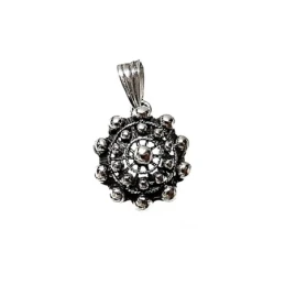 Colgante plata ley 925m 18mm. charro oxidado [AA7927]