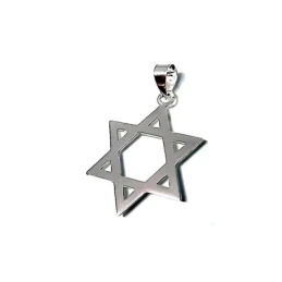 Colgante plata ley 925m 27mm. estrella David [AA7818]