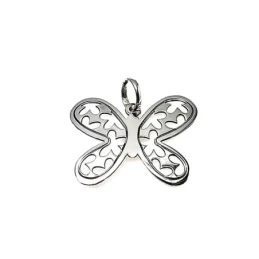 Colgante plata ley 925m 30mm. mariposa mediana [AA7845]