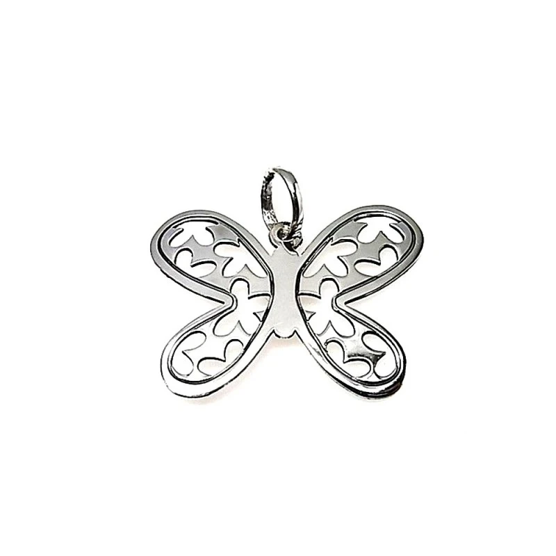 Colgante plata ley 925m 30mm. mariposa mediana [AA7845]