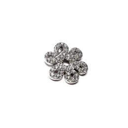 Colgante plata ley 925m 24mm. circonita rodiado [AA7961]
