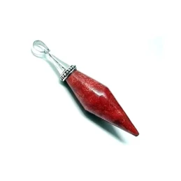 Colgante plata ley 925m 55mm. raiz coral punta [AA7978]