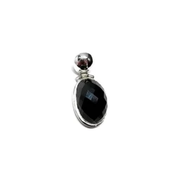 Colgante plata ley 925m 24mm. piedra onix [AA7979]