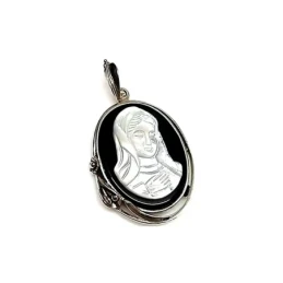 Medalla colgante plata ley 925m 32mm. Virgen [AA8049]