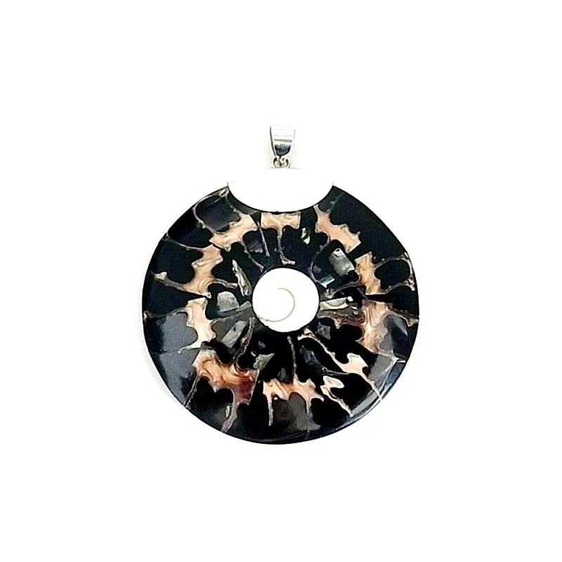 Colgante plata ley 925m 55mm. concha  [AA8092]