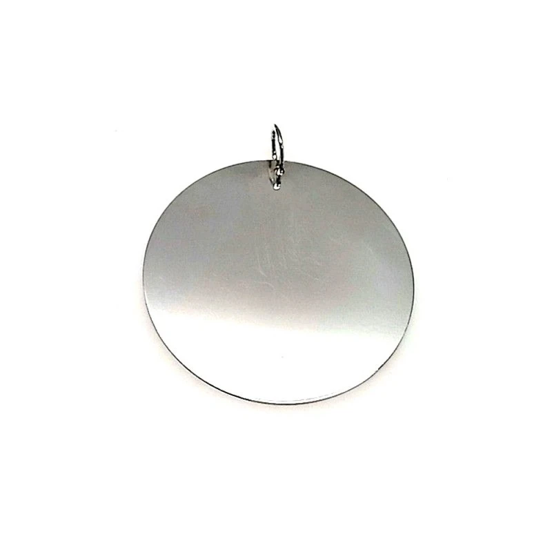 Colgante plata ley 925m 43mm. disco plano [AA8150]