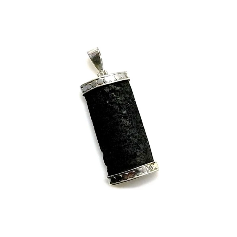 Colgante plata ley 925m 41mm. cilindro lava [AA8412]