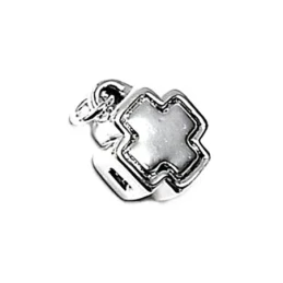 Colgante plata ley 925m 13mm. cruz electroforming [AA8443]