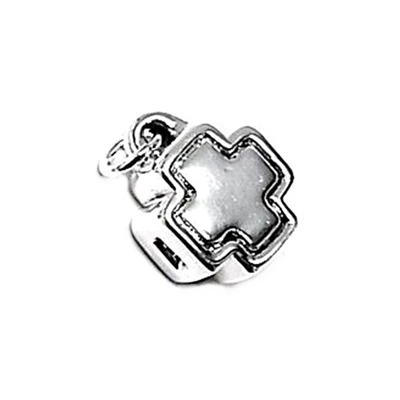 Colgante plata ley 925m 13mm. cruz electroforming [AA8443]