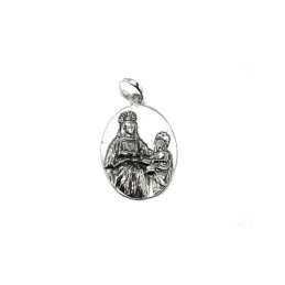 Colgante plata ley 925m 30mm. medalla Santa Ana [AA8456]