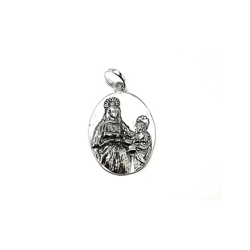 Colgante plata ley 925m 30mm. medalla Santa Ana [AA8456]