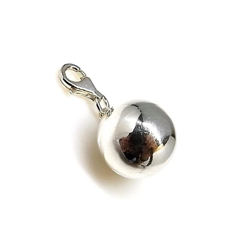 Colgante charm plata ley 925m 16mm. bola [AA9264]