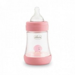 Biberón Silicona Perfect Rosa Chicco - 150 ml +0 mes