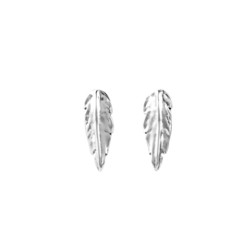 Pendientes UNOde50 Pluma 37 mm. metal baño plata