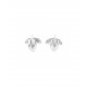 Pendientes UNOde50 Corre Forrest 30 mm. metal baño plata hojas