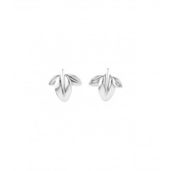 Pendientes UNOde50 Corre Forrest 30 mm. metal baño plata hojas