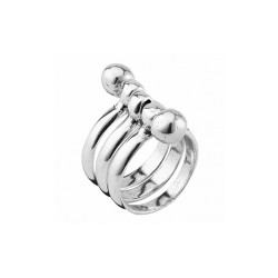 Anillo UNOde50 metal baño plata Tres Aros