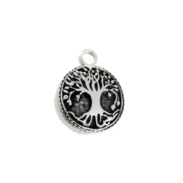 Colgante Guarda Cenizas Plata Ley 925m unisex 20 mm. oxidado