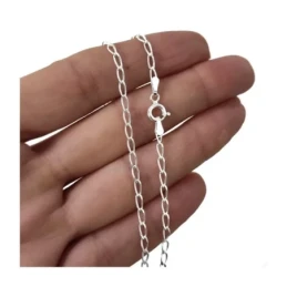 Cadena Plata Ley 925m modelo Bilbao 50 cm. cierre reasa