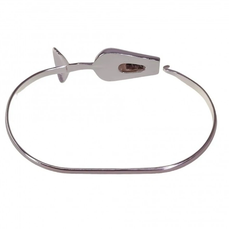 Catavino Pulera Plata Ley 925m rígida 65 mm diámetro brazalete