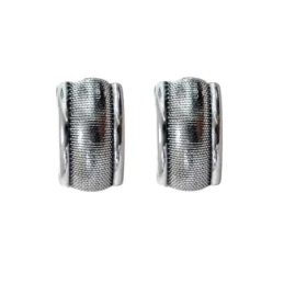 Pendientes Plata Ley 925m oxidados 17 mm. dibujo relieve