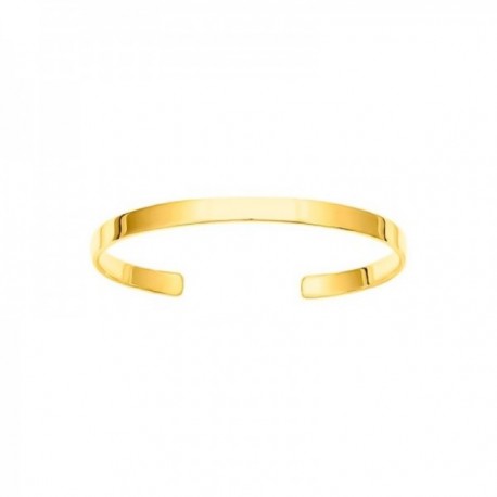 Pulsera Rígida Brazalete chapada oro 58 mm. abierta ancho 5 mm.. Chapado Alta Calidad Garantizado