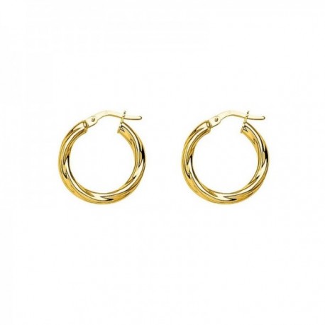 Aros Pendientes Latón chapados oro 20 mm. tubos 3 mm. ancho. Chapado Oro Alta Calidad Garantizado