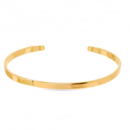 Pulsera Rígida Brazalete chapada oro 58 mm. abierta ancho 3 mm.. Chapado Alta Calidad Garantizado