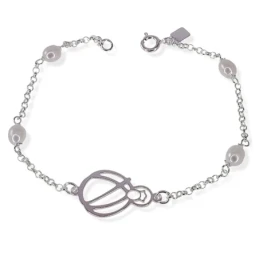 Virgen de la Cabeza Pulsera Plata Ley 925m mujer 19 cm. cadena rolo c