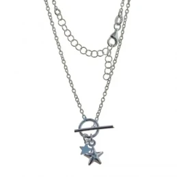 Gargantilla Plata Ley 925m mujer 40.5 cm. cadena forzada 1.9 mm. estr