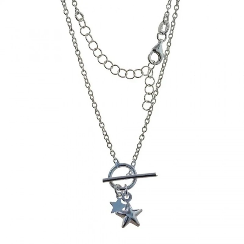 Gargantilla Plata Ley 925m mujer 40.5 cm. cadena forzada 1.9 mm. estr