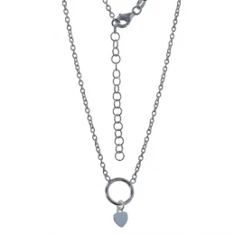 Gargantilla Plata Ley 925m mujer 40 cm. cadena forzada 1.9 mm. karma